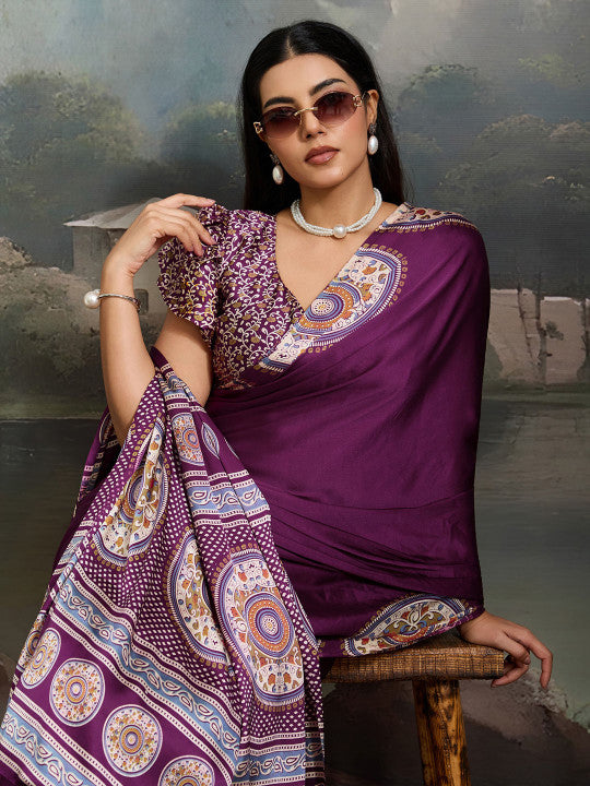 Printed Festive Wear Saree
