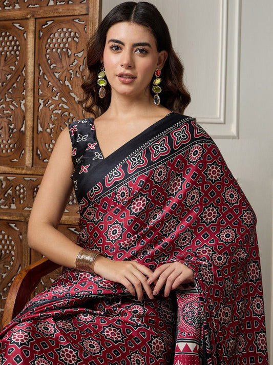 Saree With Blouse Piece (331268 )