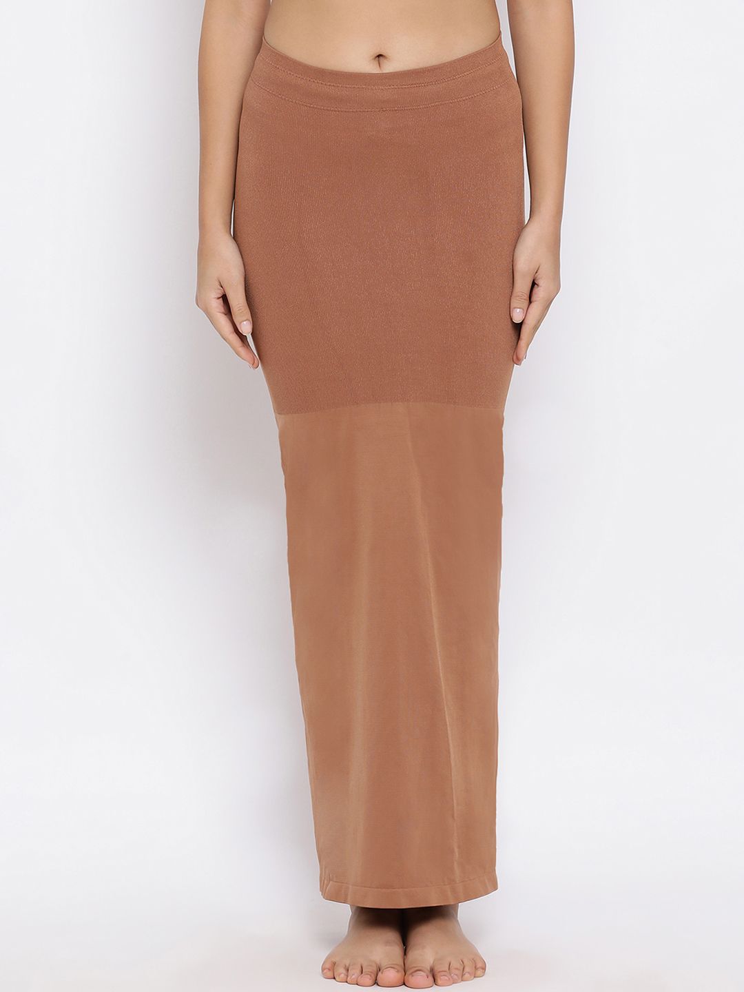Women Solid Knitted Saree Shapewear | S | 11558792