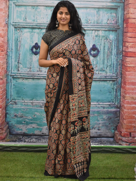Block Print Pure Cotton Sarees (58722 )