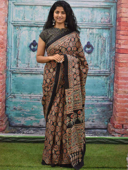 Block Print Pure Cotton Sarees (58722 )