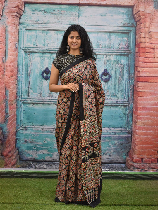 Block Print Pure Cotton Sarees..