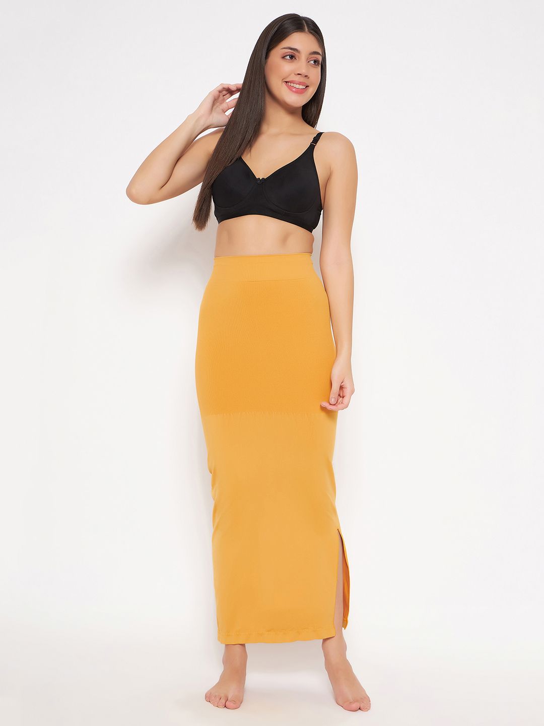 Women Solid Knitted Saree Shapewear | S | 11558800