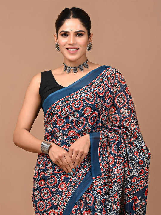 Print Pure Cotton Saree