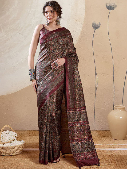 Ethnic Digital Printed Saree