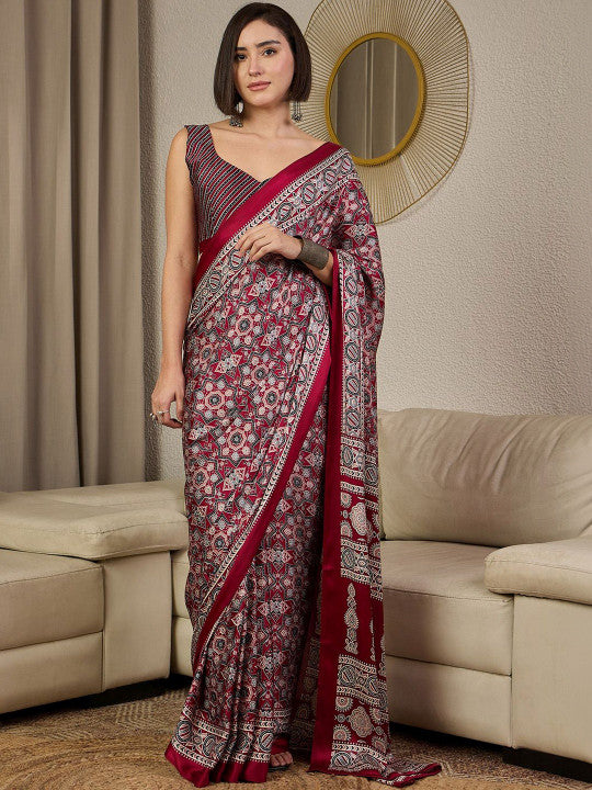 Block Print Saree