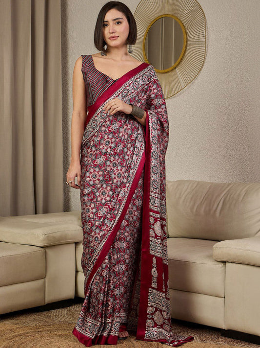 Block Print Saree
