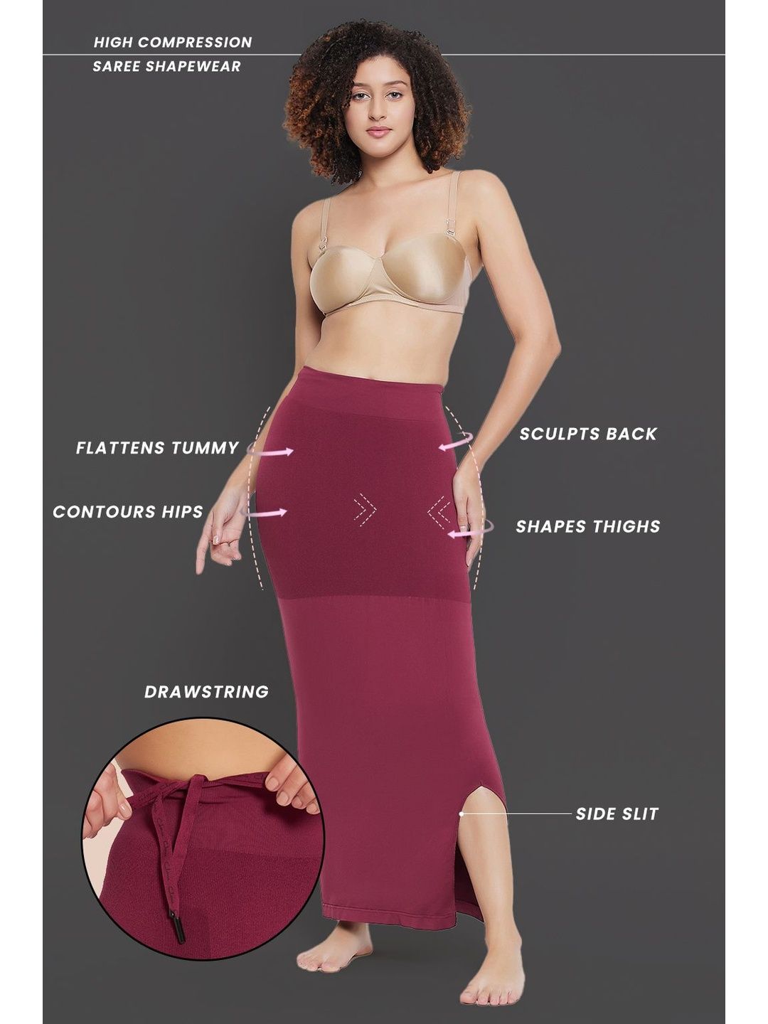 Saree Shapewear Drawstring | L | 38392645
