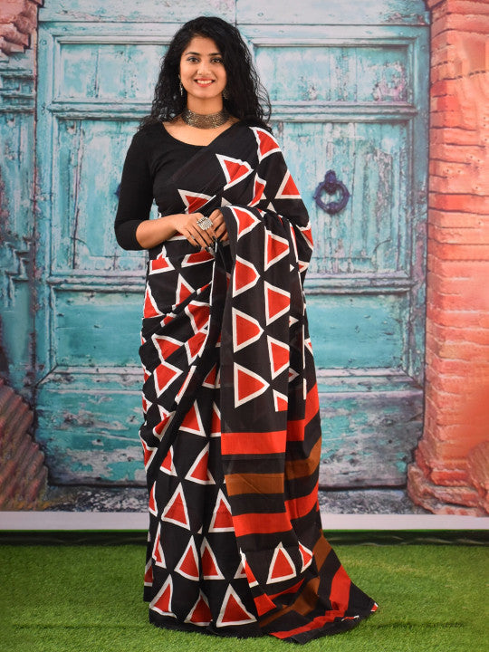 Printed Pure Cotton Saree (62712 )