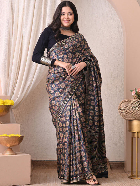Printed Tussar Sarees